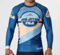 Pacer Flex Lite Long Sleeve Rashguard Blue Gold by Fuji Fashion