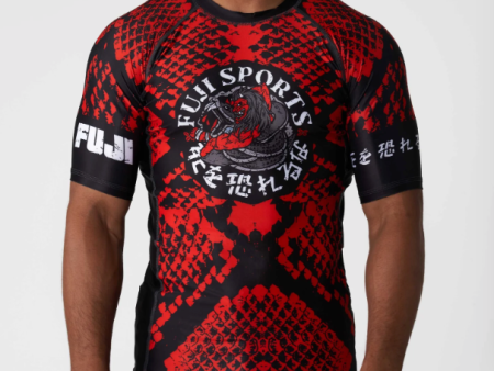 Oni vs. Anaconda Short Sleeve Rashguard Red by Fuji Online Sale