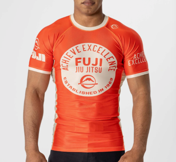 Achieve Excellence Flex Lite Rashguard Orange by Fuji Hot on Sale