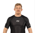 Flow Tech Short Sleeve Rashguard Black by Fuji Cheap