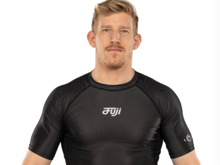 Flow Tech Short Sleeve Rashguard Black by Fuji Cheap