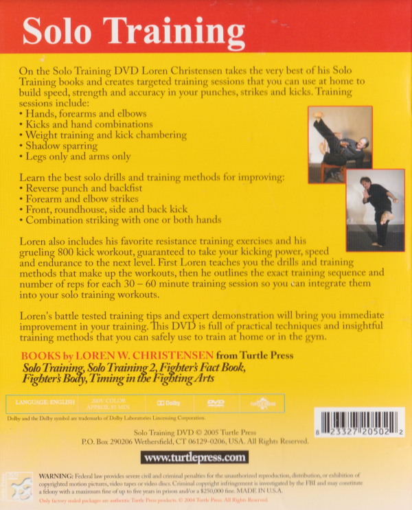 Solo Training DVD by Loren Christensen (Preowned) on Sale