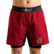 KIDS Ghost Premium Lined Grappling Shorts - Merlot Red Online Sale