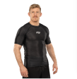 Flow Tech Short Sleeve Rashguard Black by Fuji Cheap