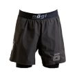 KIDS Ghost Premium Lined Grappling Shorts - New Jersey Gray For Sale