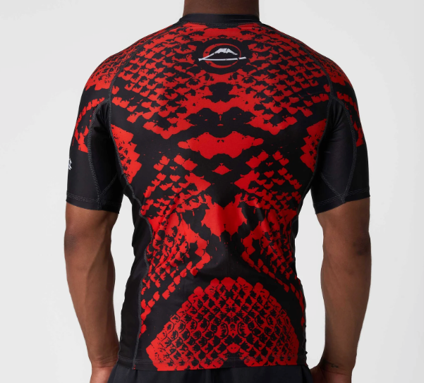 Oni vs. Anaconda Short Sleeve Rashguard Red by Fuji Online Sale