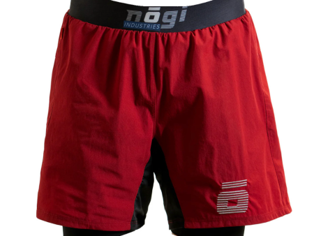 KIDS Ghost Premium Lined Grappling Shorts - Merlot Red Online Sale