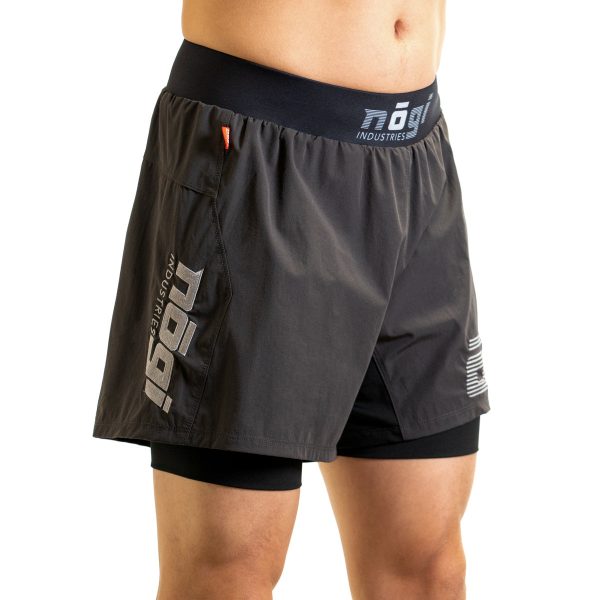 Ghost 5  Premium Lined Grappling Shorts - New Jersey Gray by Nogi Industries Online Hot Sale