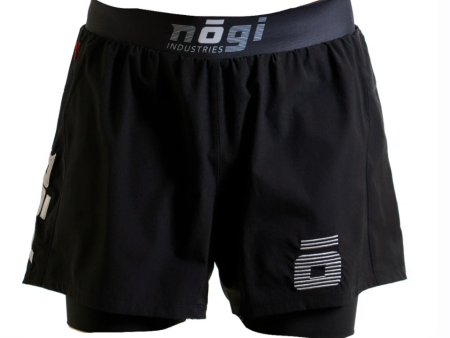 KIDS Ghost Premium Lined Grappling Shorts - Obsidian Black Sale