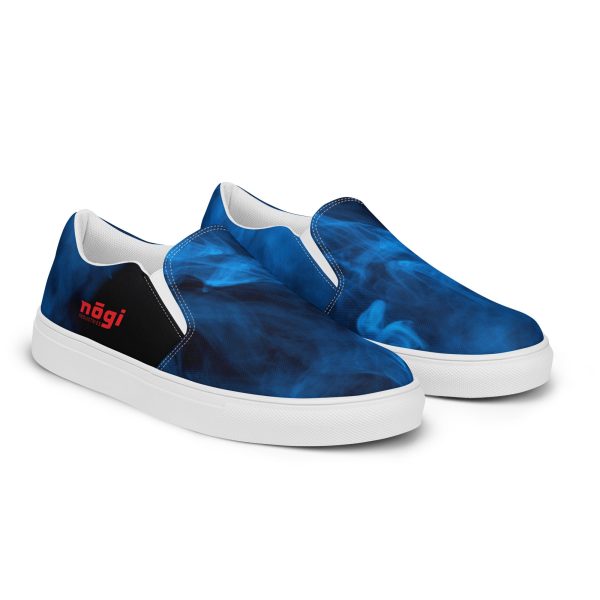 Blue Smoke Men’s Slip-on Canvas Shoes by Nogi Industries Online Hot Sale