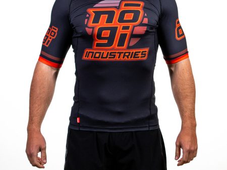 7Four Short Sleeve Rank Rash Guard Black by Nogi Industries For Cheap