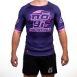 7Four Short Sleeve Rank Rash Guard Purple by Nogi Industries For Discount