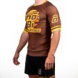 7Four Short Sleeve Rank Rash Guard Brown by Nogi Industries Online Sale