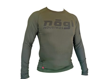 Core Long Sleeve Rash Guard - FURY GREEN on Sale