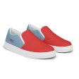 Blue Lines Men’s Slip-On Canvas Shoes by Nogi Industries Hot on Sale