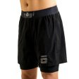 Ghost 7  Premium Lined Grappling Shorts - Obsidian Black by Nogi Industries Online now