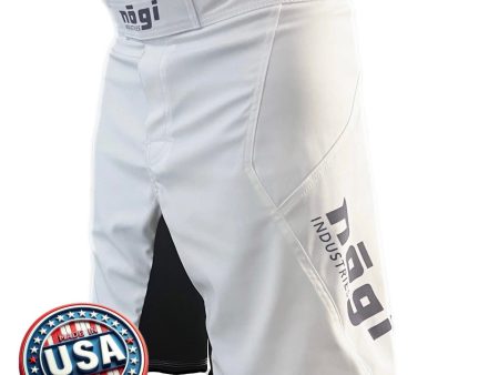 Phantom 4.0 Fight Shorts - Arctic White & Gray - MADE IN USA Sale