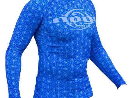 Spectral Long Sleeve Rank Rashguard - Blue (LS) by Nogi Industries Discount