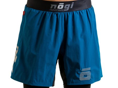 Ghost 7  Premium Lined Grappling Shorts - Ultramarine Blue by Nogi Industries Supply