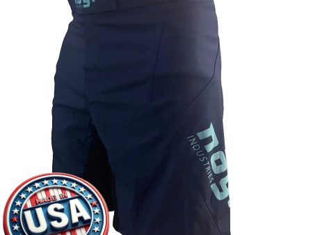 Phantom 4.0 Fight Shorts - Midnight Navy & Teal by Nogi Industries - MADE IN USA Online now