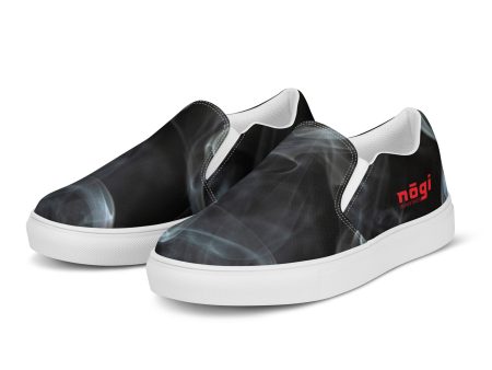 Black Smoke Men’s Slip-on Canvas Shoes by Nogi Industries Online now