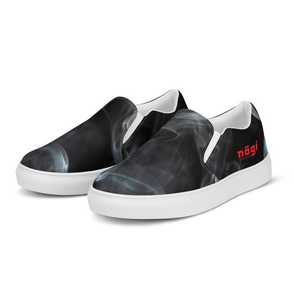 Black Smoke Men’s Slip-on Canvas Shoes by Nogi Industries Online now