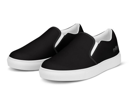 Core Black Men’s Slip-On Canvas Shoes by Nogi Industries Discount