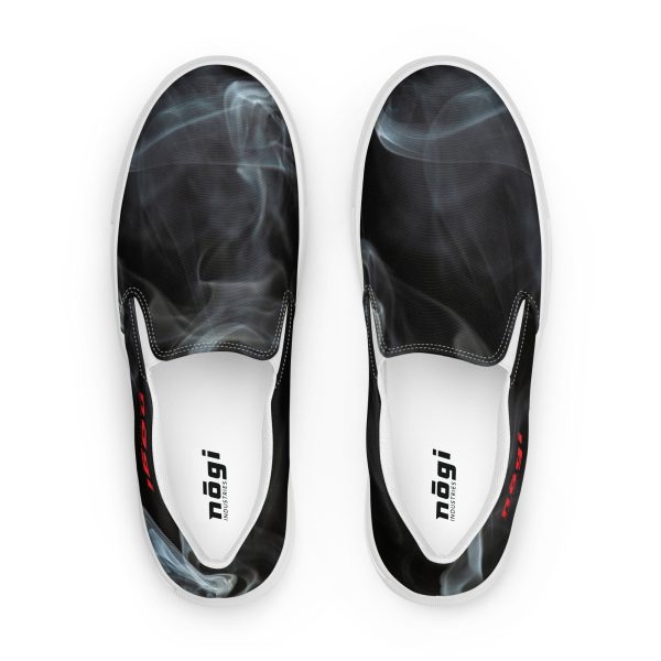 Black Smoke Men’s Slip-on Canvas Shoes by Nogi Industries Online now