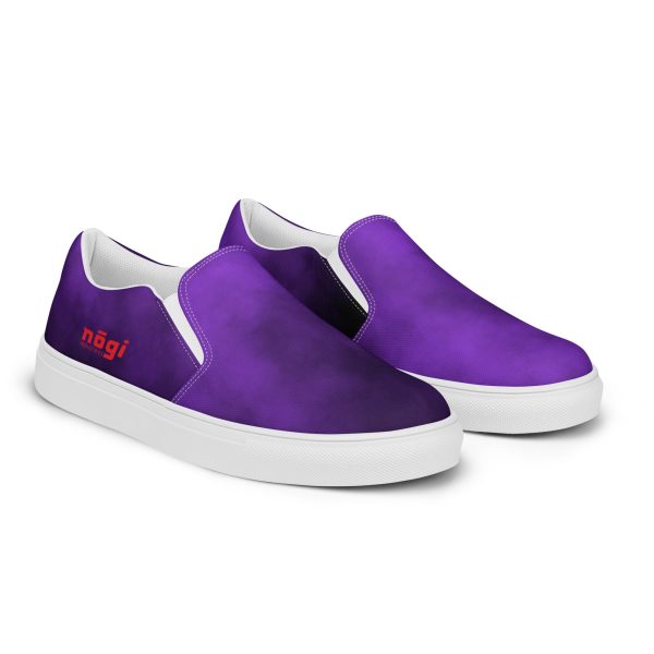 Purple Smoke Men’s Slip-on Canvas Shoes by Nogi Industries Online Sale