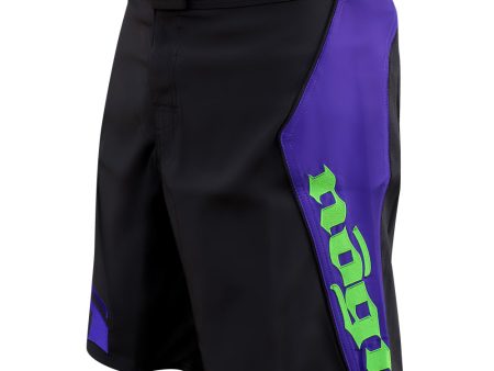 Volt 3.0 Extra Duty Fight Shorts - Black & Purple Supply