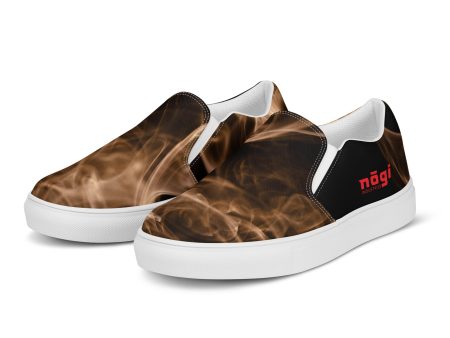 Brown Smoke Men’s Slip-on Canvas Shoes by Nogi Industries Supply