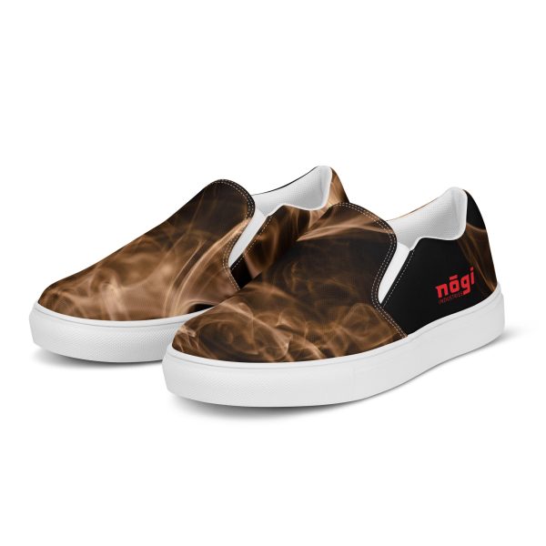 Brown Smoke Men’s Slip-on Canvas Shoes by Nogi Industries Supply