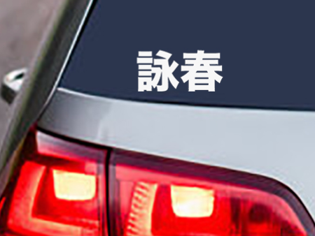 Wing Chun Hanzi Vinyl Decal Sticker Online Hot Sale