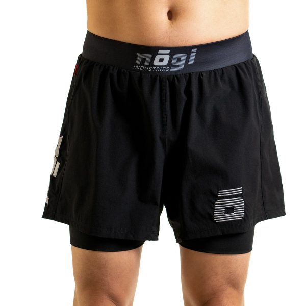 KIDS Ghost Premium Lined Grappling Shorts - Obsidian Black Sale