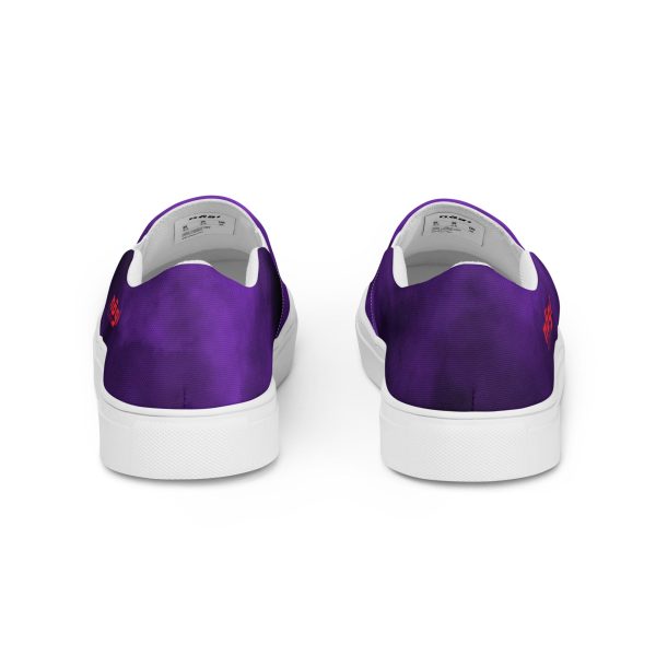 Purple Smoke Men’s Slip-on Canvas Shoes by Nogi Industries Online Sale