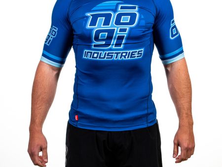 7Four Short Sleeve Rank Rash Guard Blue by Nogi Industries Online Sale