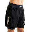 Ghost 7  Premium Lined Grappling Shorts - Obsidian Black by Nogi Industries Online now