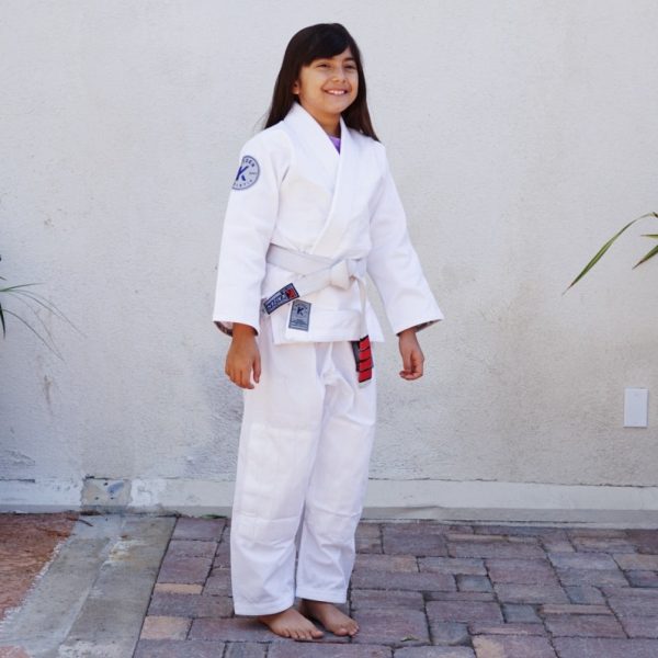 KIDS Kaizen Athletic Journey Jiu Jitsu Kimono - WHITE (K000 only) Online now