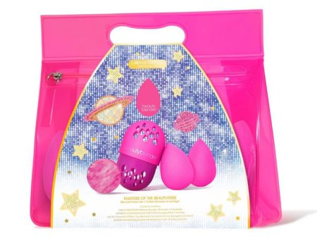 Makiažo kempinėlių rinkinys BeautyBlender Masters Of The Beautiverse, rinkinį sudaro: 2 makiažo kempinėlės, makiažo kempinėlių dėklas, muiliukas makiažo kempinėlėms +dovana Previa kosmetikos priemonė For Sale