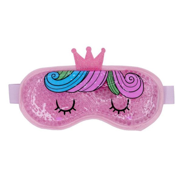 Šildanti šaldanti akių kaukė - miego akiniai beOSOM Hot & Cold Eye Mask, rožinė, su minkštais rutuliukais For Sale