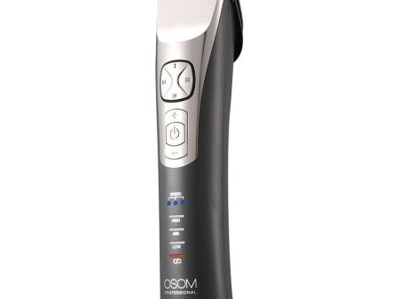 Profesionali plaukų kirpimo mašinėlė OSOM Professional Hair Clipper P9 OSOMHCP9, ličio jonų baterija, 100-240V, 50 60 Hz, pilkos spalvos Fashion