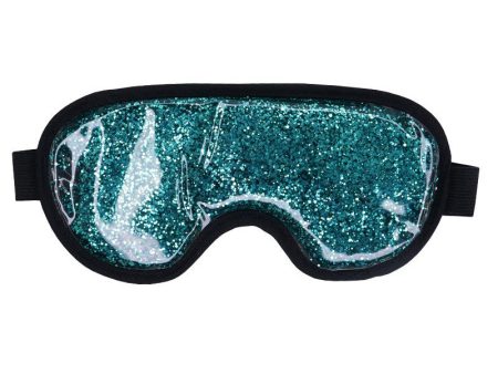 Šildanti šaldanti akių kaukė - miego akiniai beOSOM Hot & Cold Glitter Eye Mask Blue, mėlyna Online Hot Sale