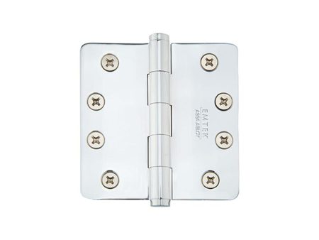 Emtek 96124 9600 Brass Hinge , SD , 1 4 RdCr , 4x4  Supply