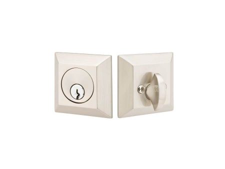 Emtek 8478 Brass Quincy Rose Deadbolt , Single Cheap