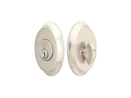 Emtek 8458 Saratoga Deadbolt , Single Hot on Sale