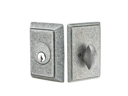 Emtek 8463 Deadbolt , Single , Stl No.3Rose For Sale